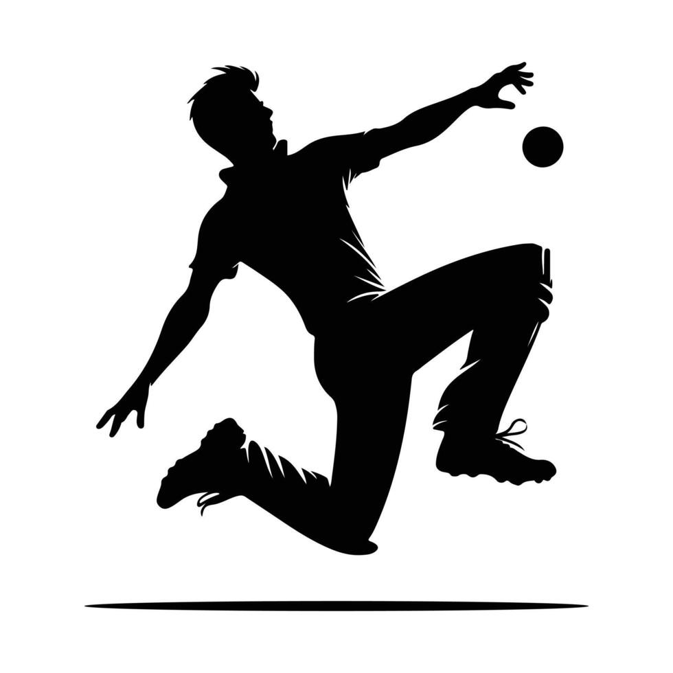 Game On The Ultimate Cricketing Posture vector
