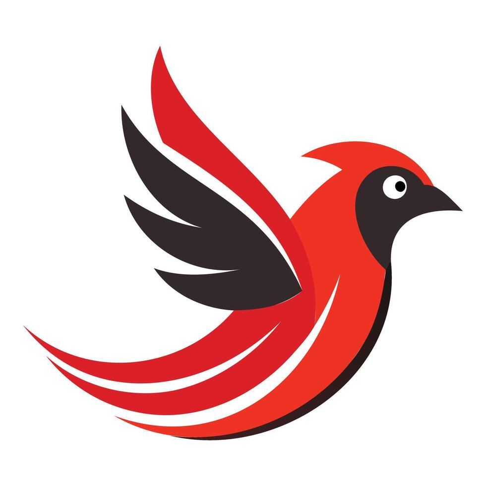 Elegant Bird Logo Minimalist and Modern Design vector