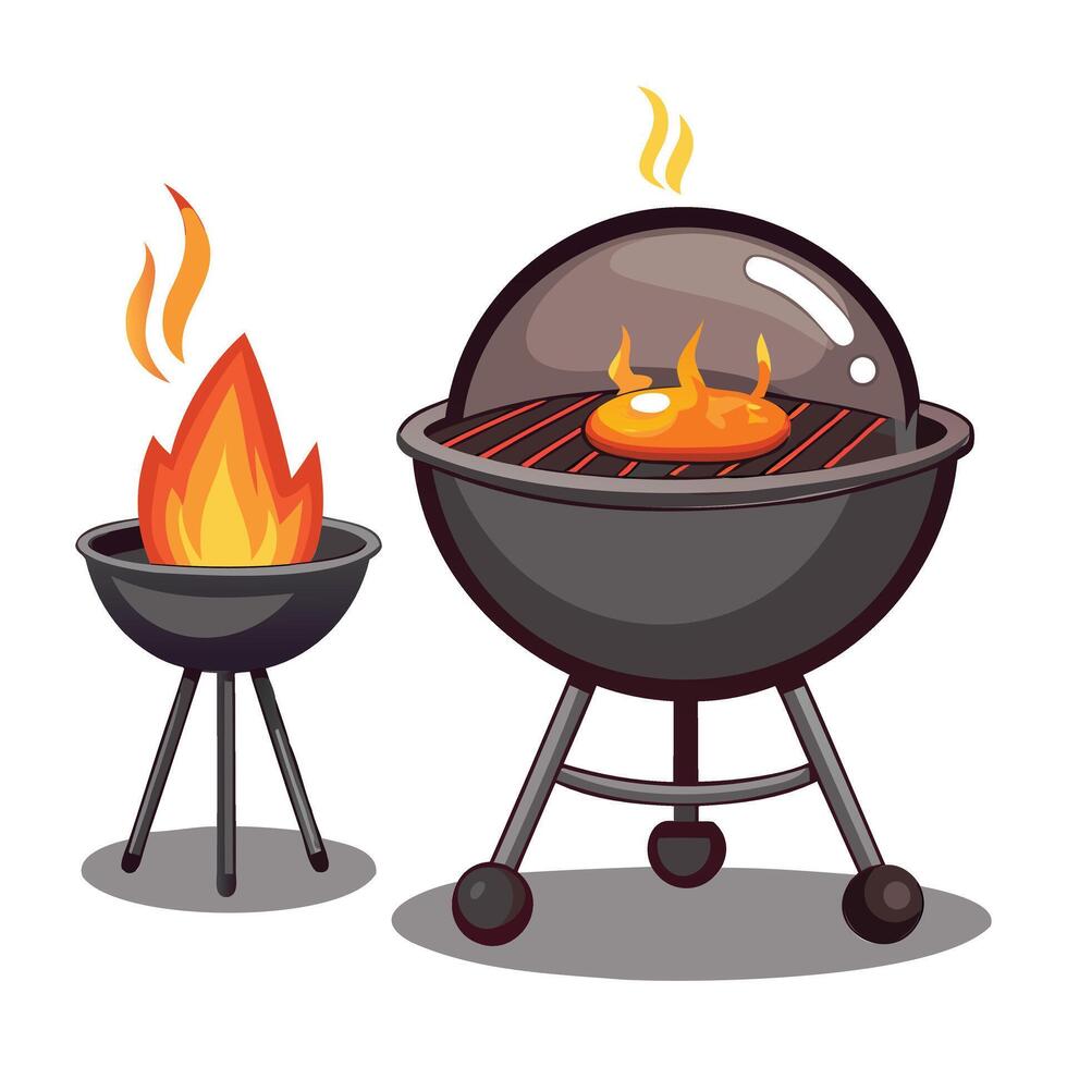 Barbecue Flames Graphic vector