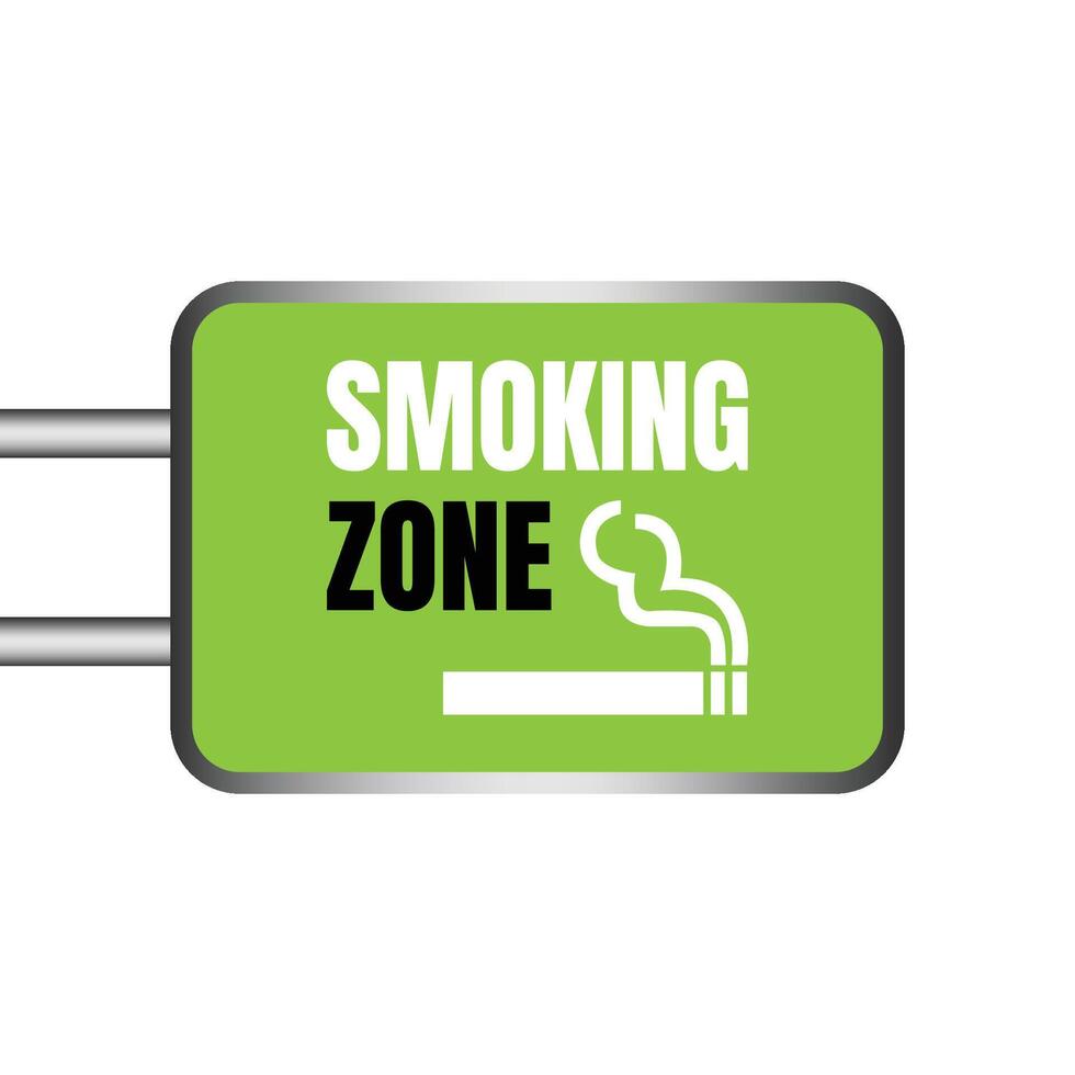 Permitted smoking room sign icon, Designated Smoking area sign illustration, Designated smoking area symbol vector