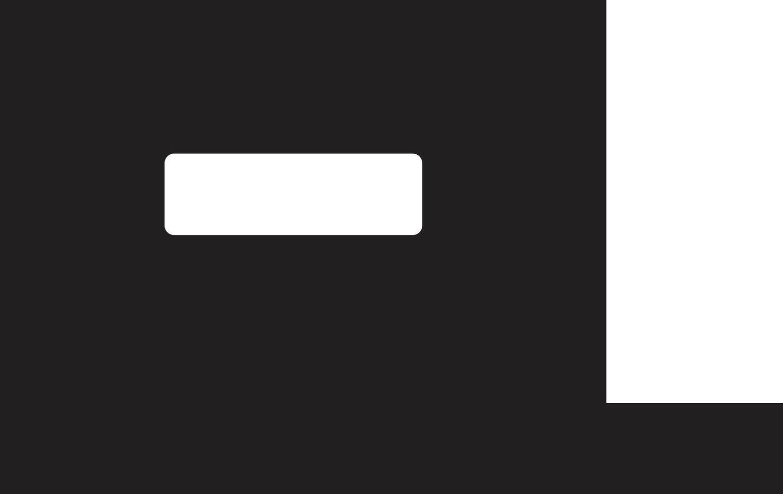 Minimalist Black and White Graphic Icon vector