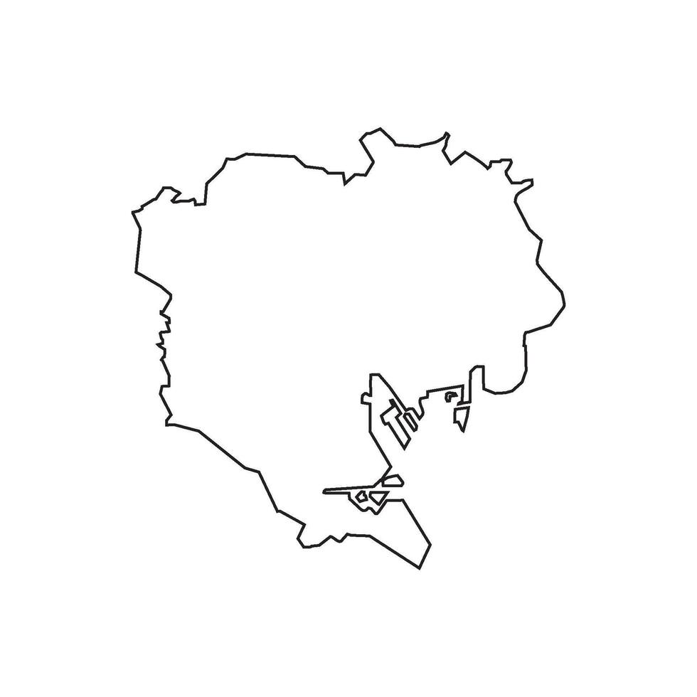 Tokyo Map Element vector