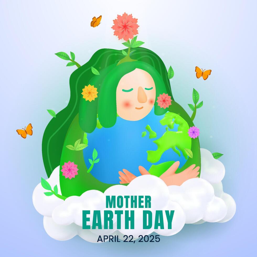 Beautiful Illustration Celebrating Mother Earth Day with Nature and Environmental Themes vector