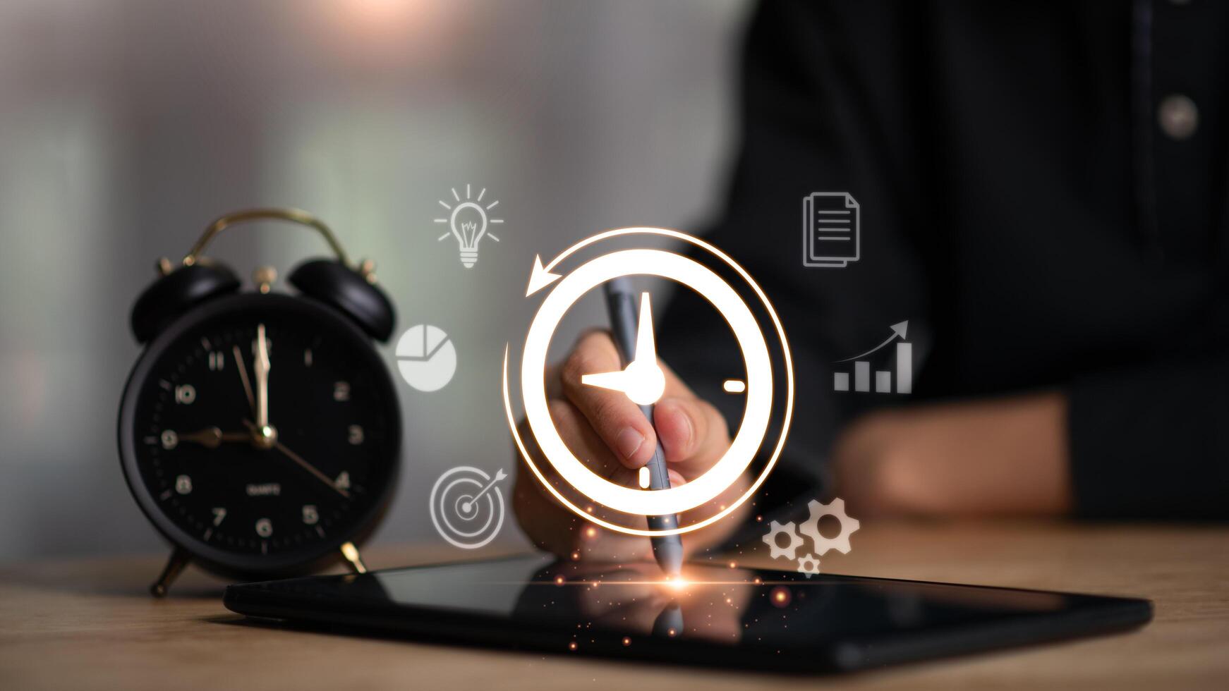 Time Management Concepts, Effective Business Planning, Organizational Time Management, Agreements and Solutions, Working Time Management, Workflow Plan, Calendar Work Schedule photo