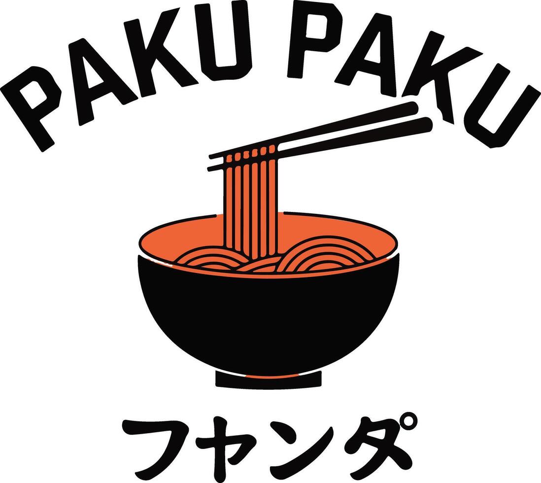 A illustration of a bowl containing noodles vector