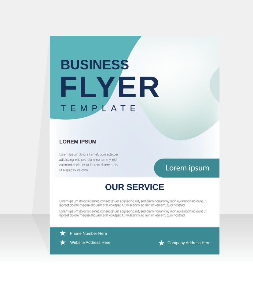 Stylish Business Flyer Template With Modern Design vector