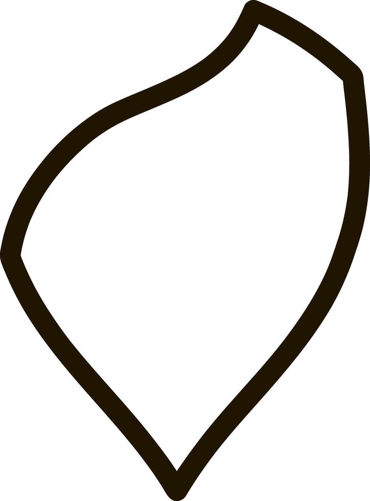 Shield guard icon isolated Outline sketch filled vector