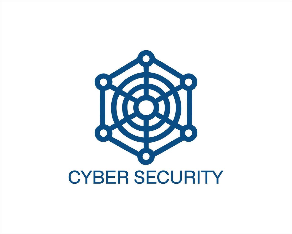 Cyber security logo vector