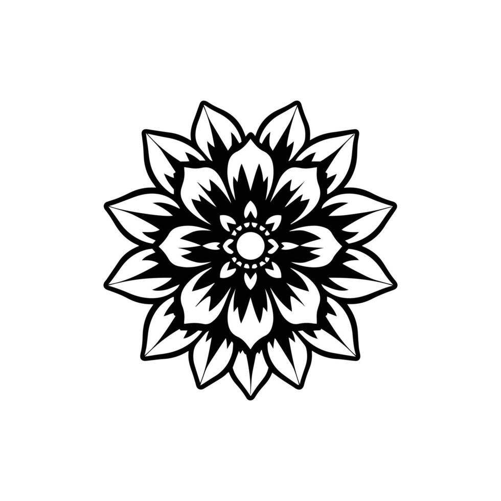 Flower Motif Design vector