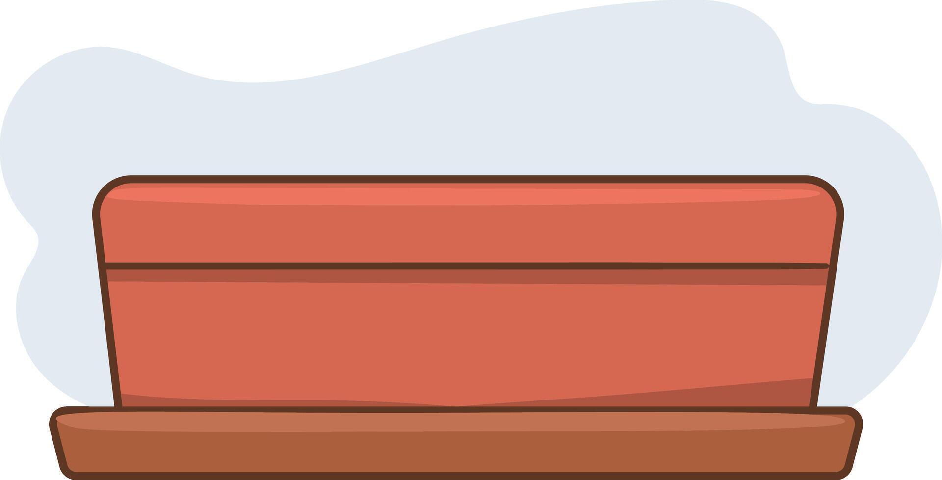 Illustration of an Empty Flowerpot on a White Background vector