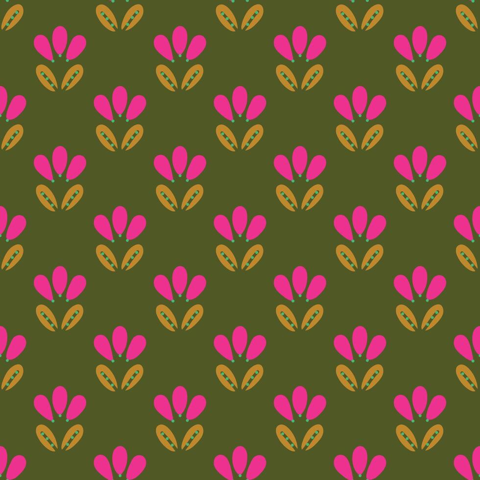 Seamless bright background with organic nature elements. Elegant minimal-style floral pattern perfect for contemporary designs. vector