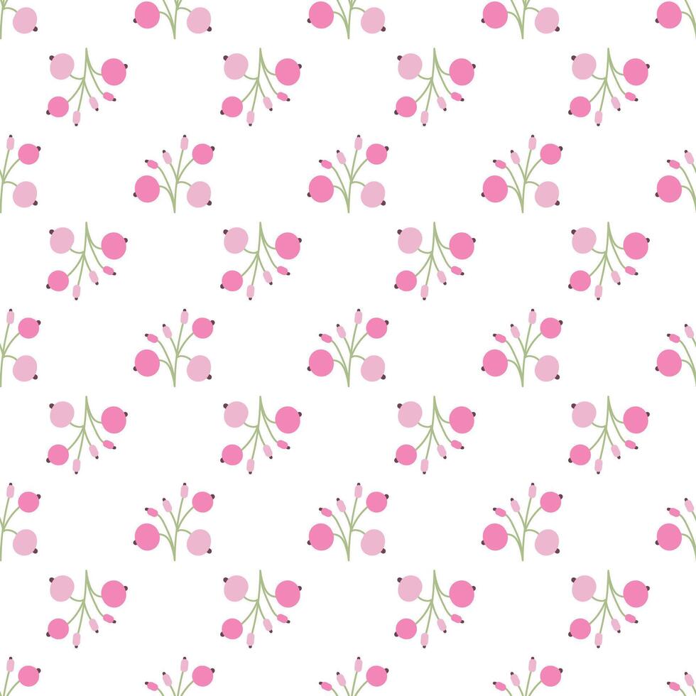 Seamless pattern with herbal elements. Floral minibackground for surface design.malist style vector
