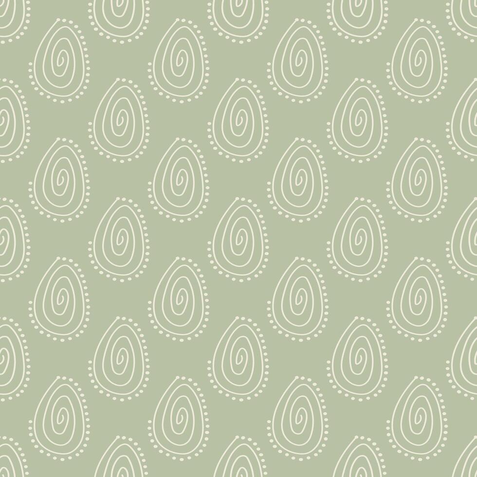 Seamless pattern in minimalist style with abstract motifs. vector