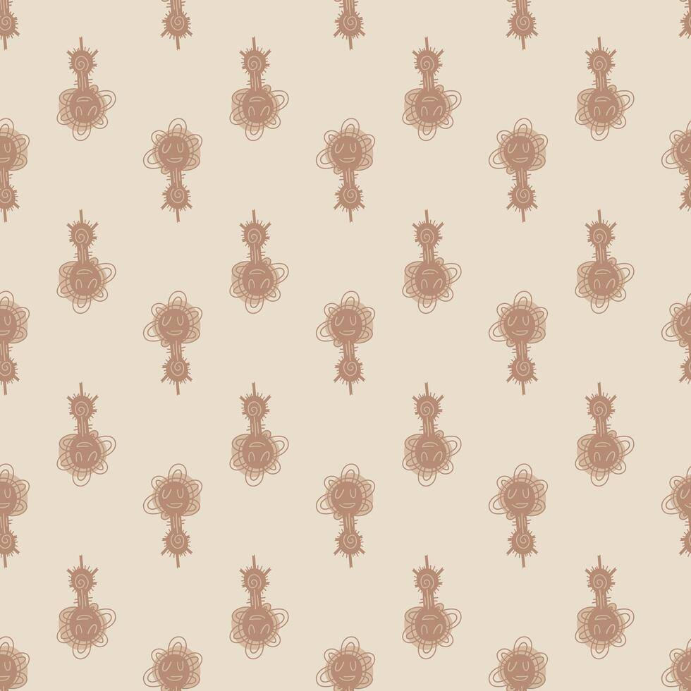 Seamless pattern with abstract elements. vector