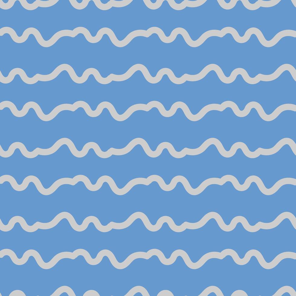 Seamless pattern in minimalist style. Wavy simple lines. A timeless design with subtle details, ideal for a minimalistic touch. vector