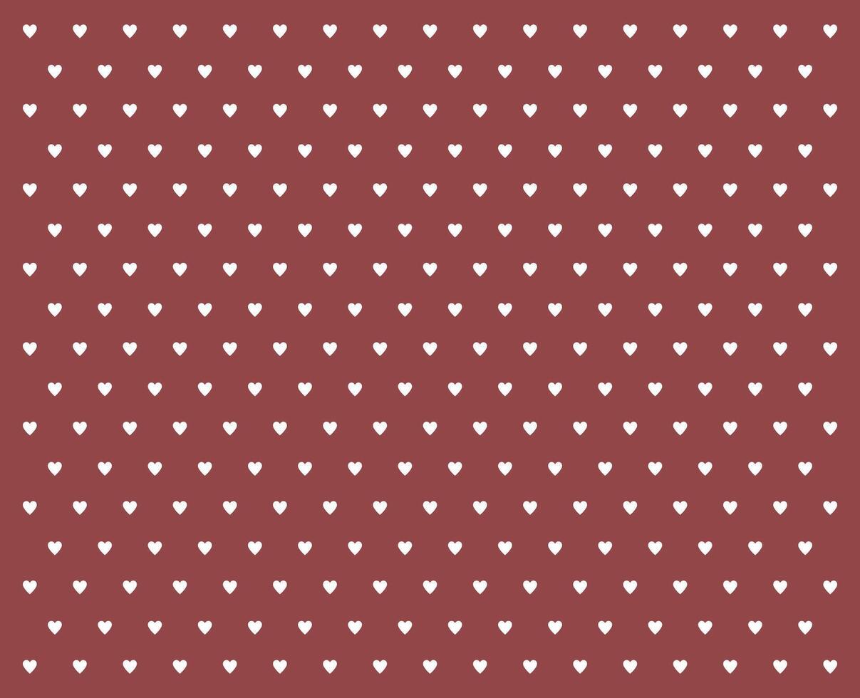Love pattern with white hearts on red background, Valentines card, art, design for decoration, wrapping paper, print, fabric or textile vector