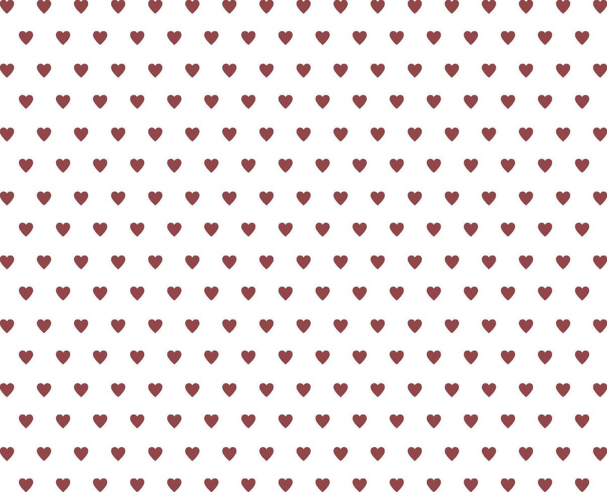 Love pattern with red hearts on white background, Valentines card, concept of love, art, design for decoration, wrapping paper, print, fabric or textile vector