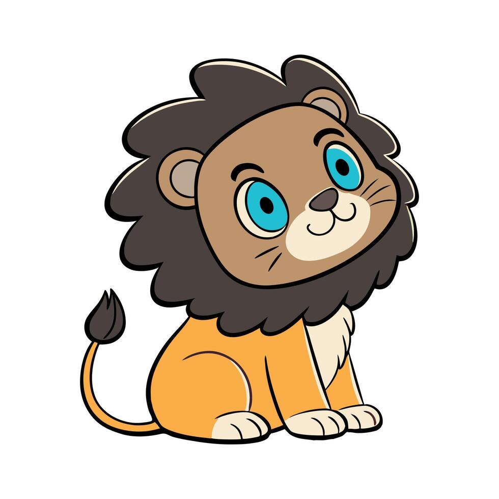 Cartoon lion design vector