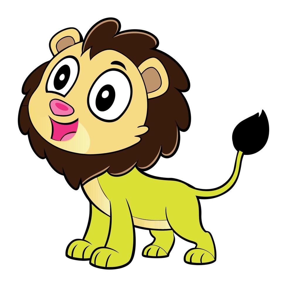 Baby cartoon lion design vector