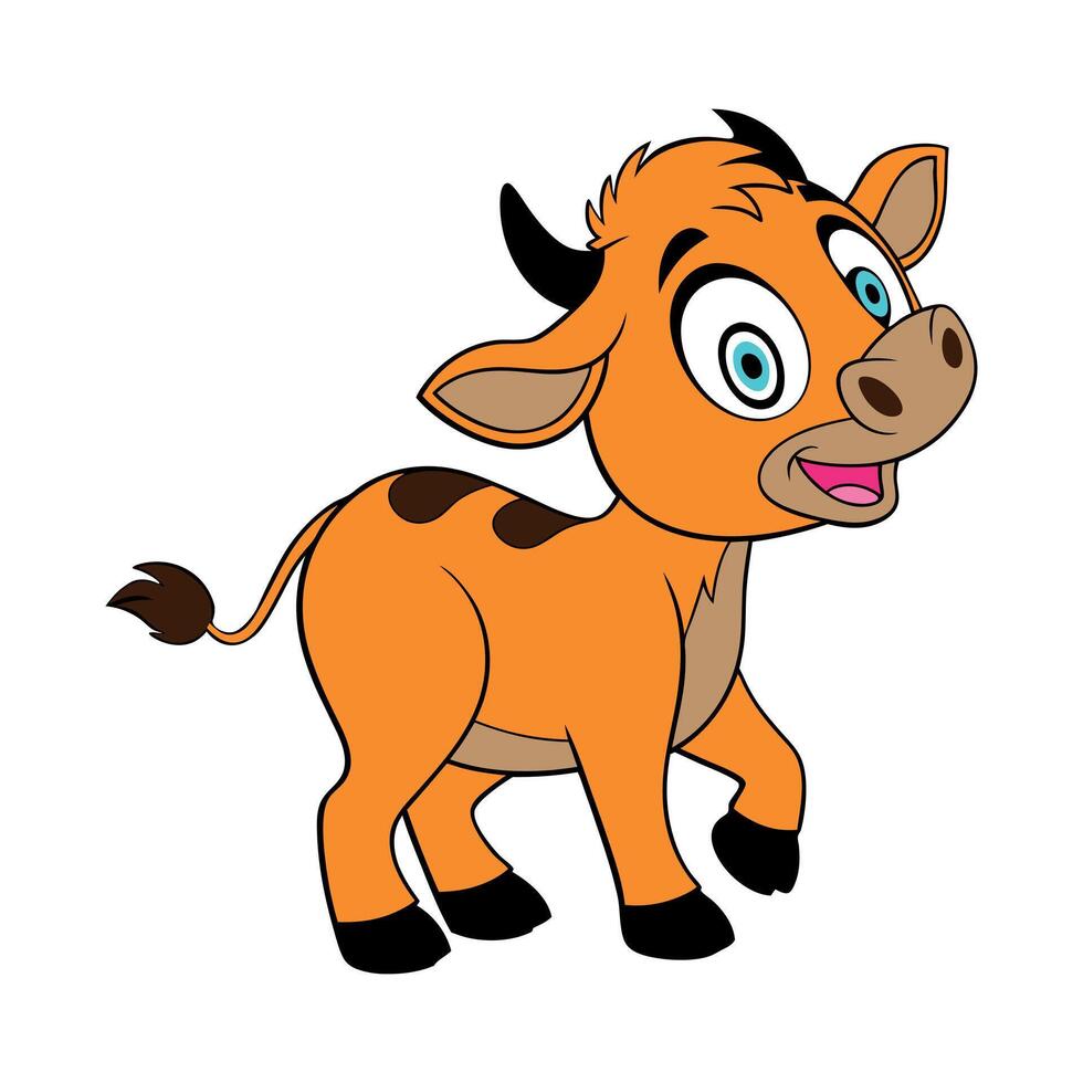 Deer cartoon art vector