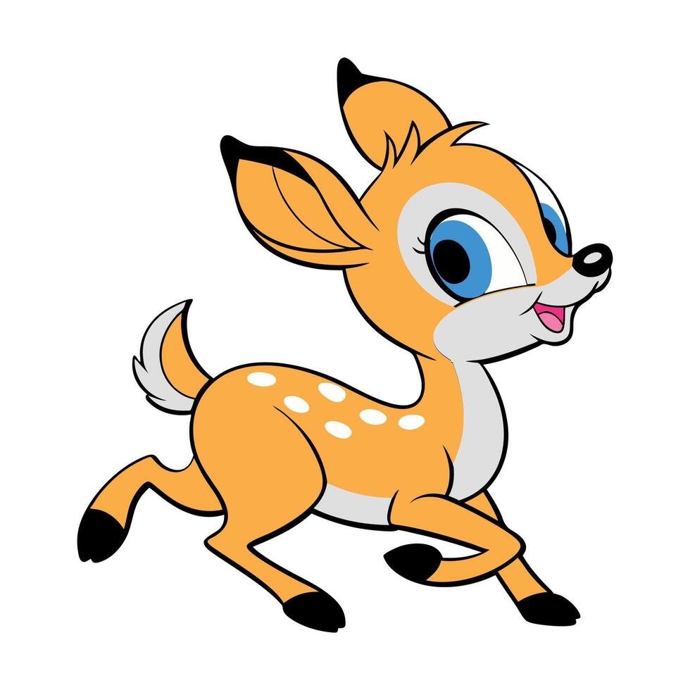 Deer cartoon design vector