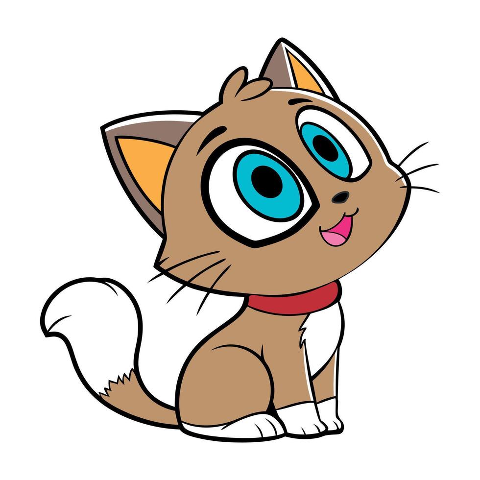 Cat cartoon design art vector
