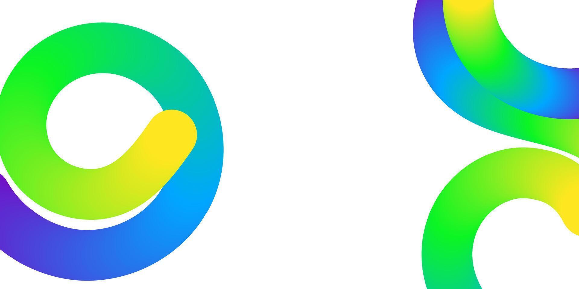 Abstract Colorful Circles Gradient Design Background Illustration vector