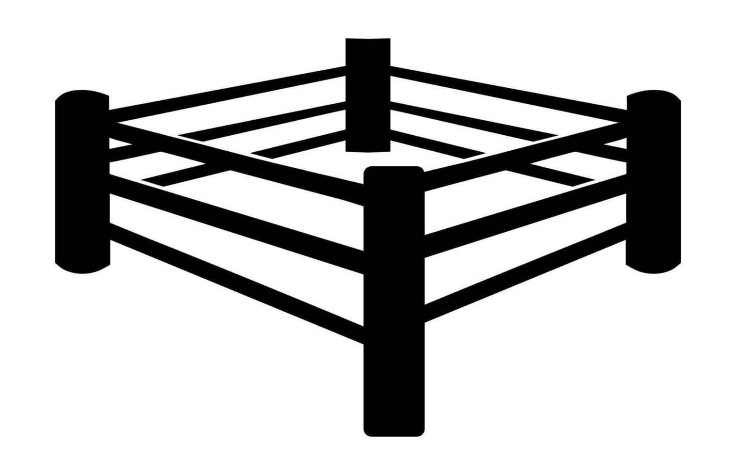 Boxing Ring Silhouette vector