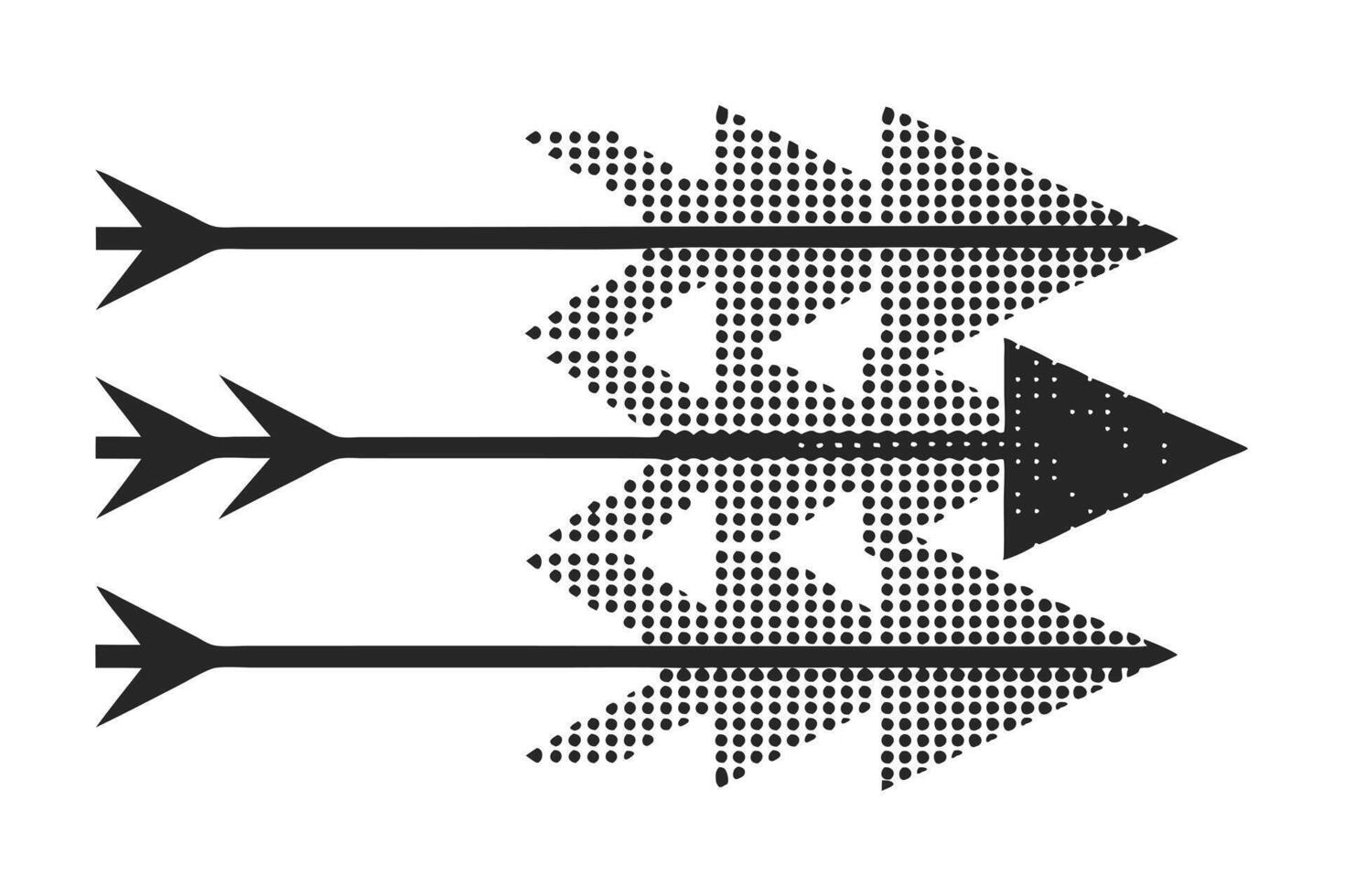 A Dynamic Arrow Design for Business Growth vector