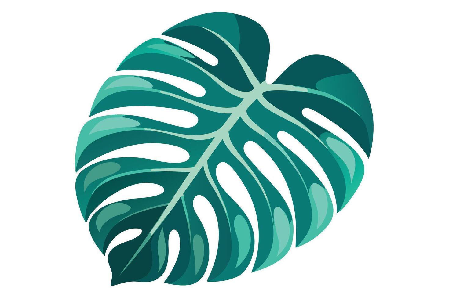 Vibrant Tropical Monstera Leaf Design for Home Decor vector