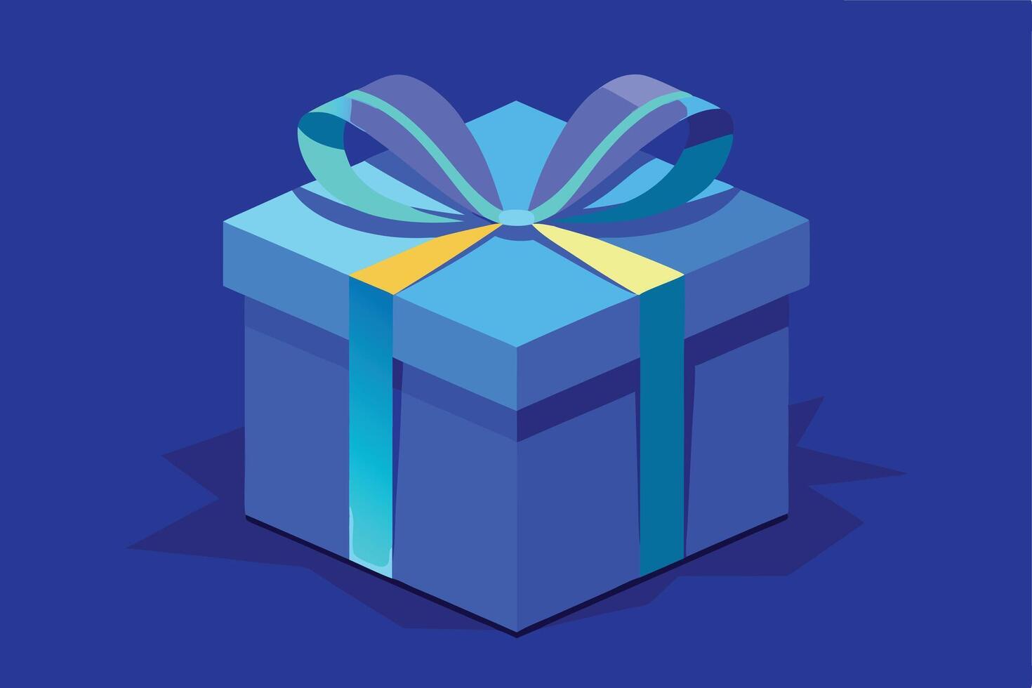 A Colorful Gift Box Illustration for Design Projects vector