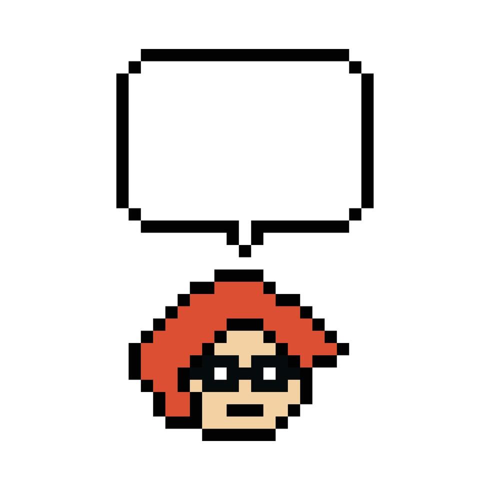 Man male boy head and chat blank box bubble speak talk think idea. vector