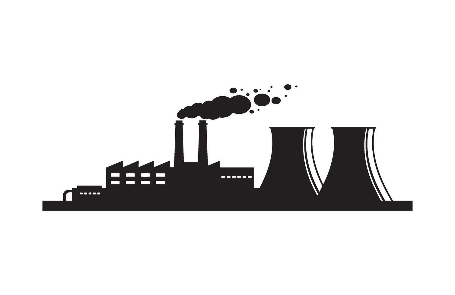 Manufacturing Power Industry Pollution Energy Smoke vector