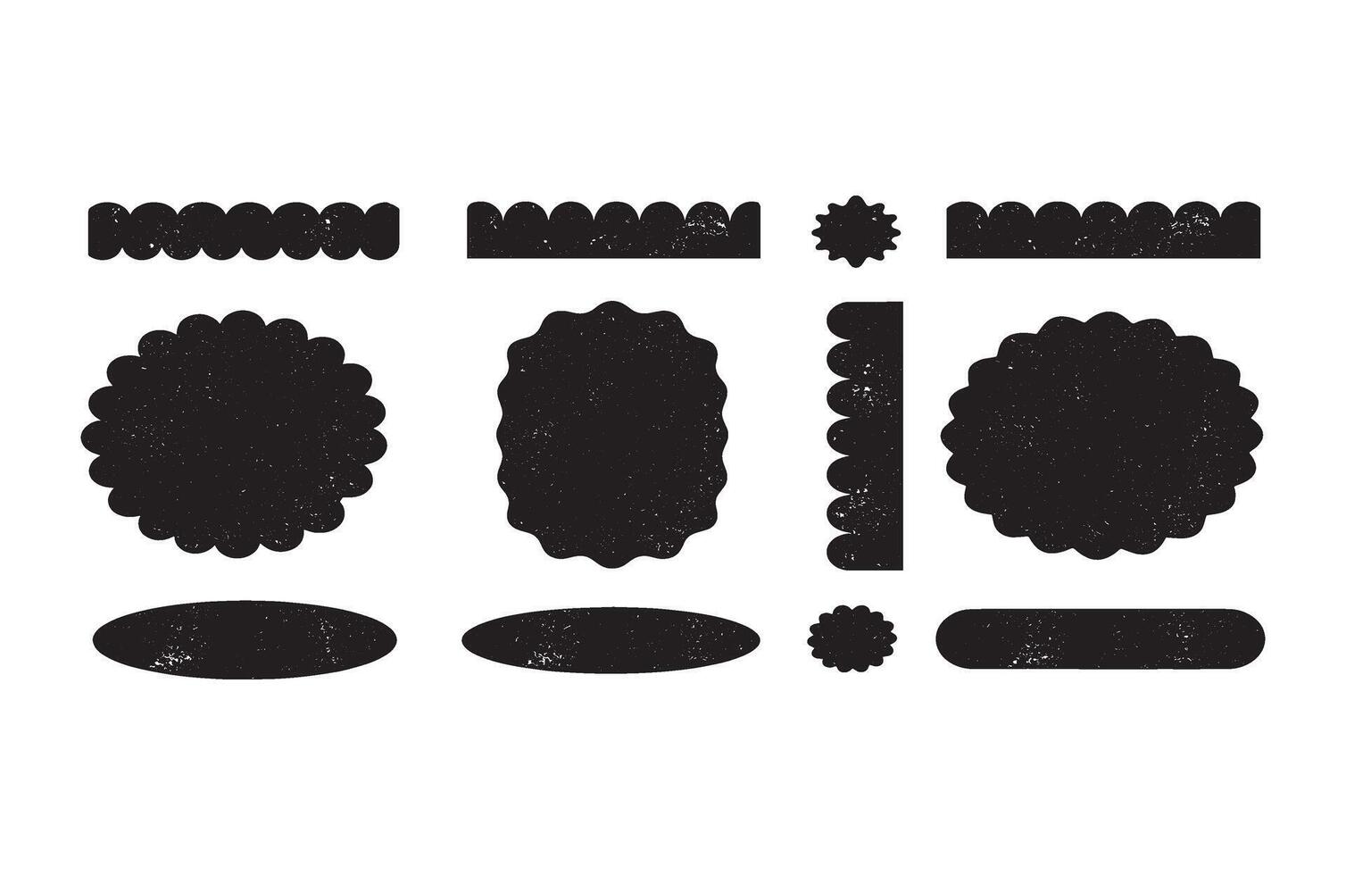 Luxury Glitter Frame Shape Pack Set vector