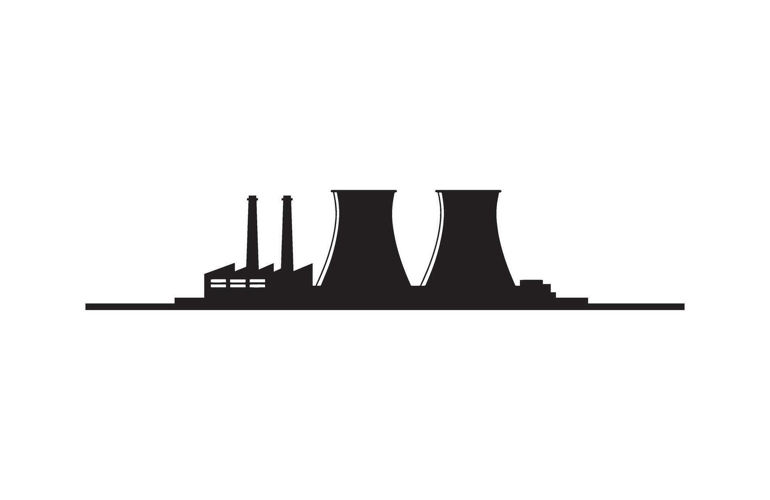 Heavy Factory Pollution Energy Power Carbon Emission vector