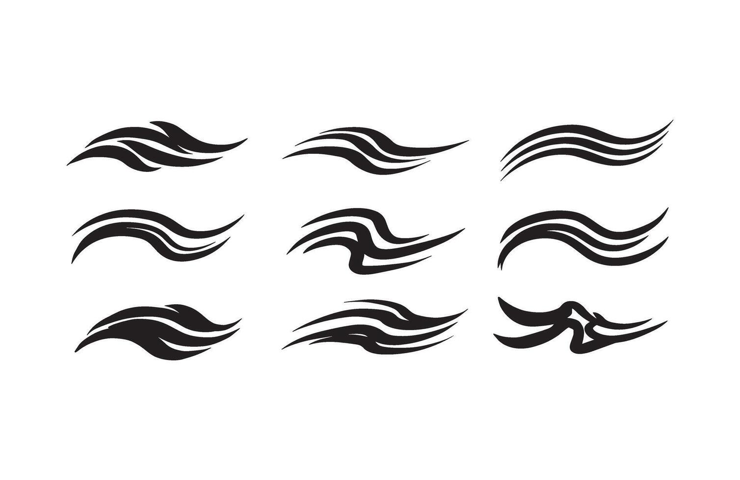 Chic Black Smooth Motion Graphics vector