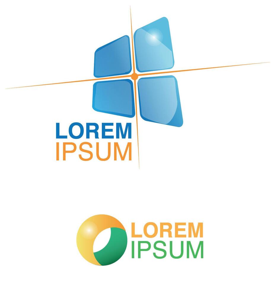 two photovoltaic logo vector