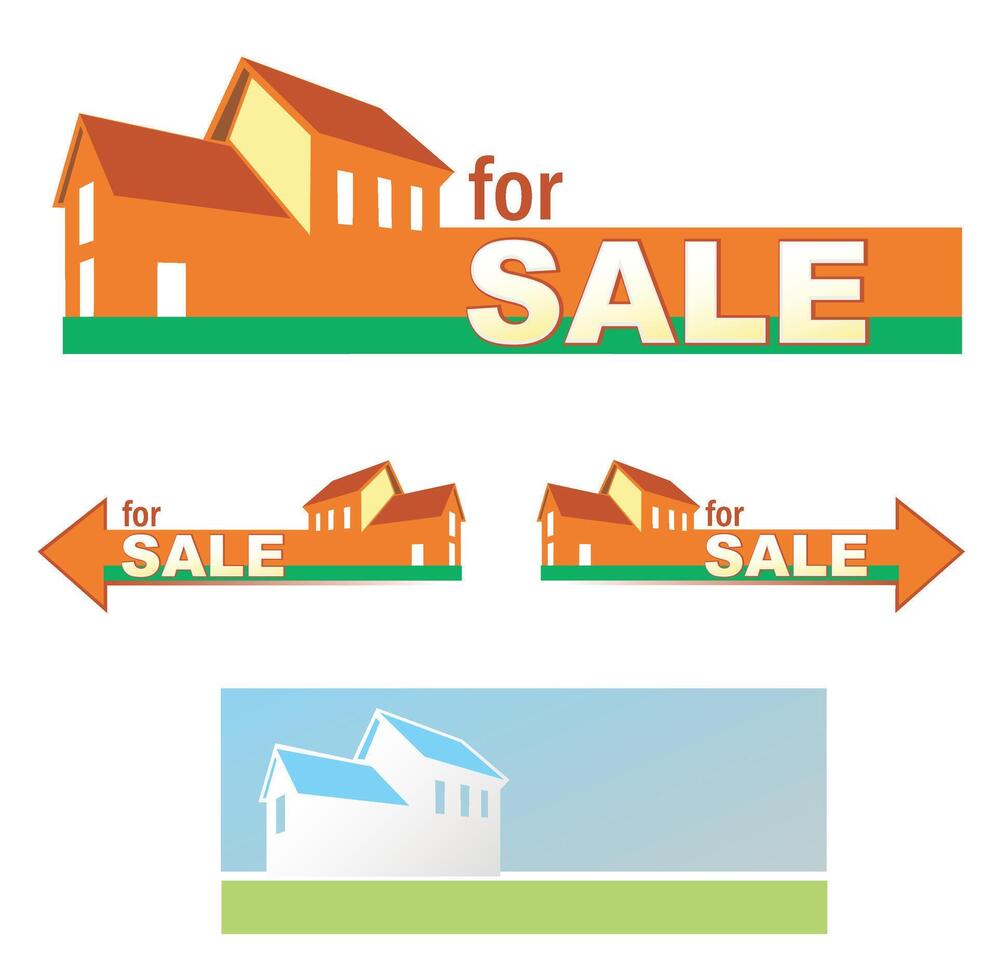 Real estate element vector