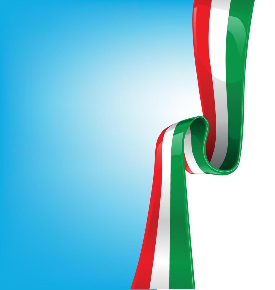 sky background with flag italian vector