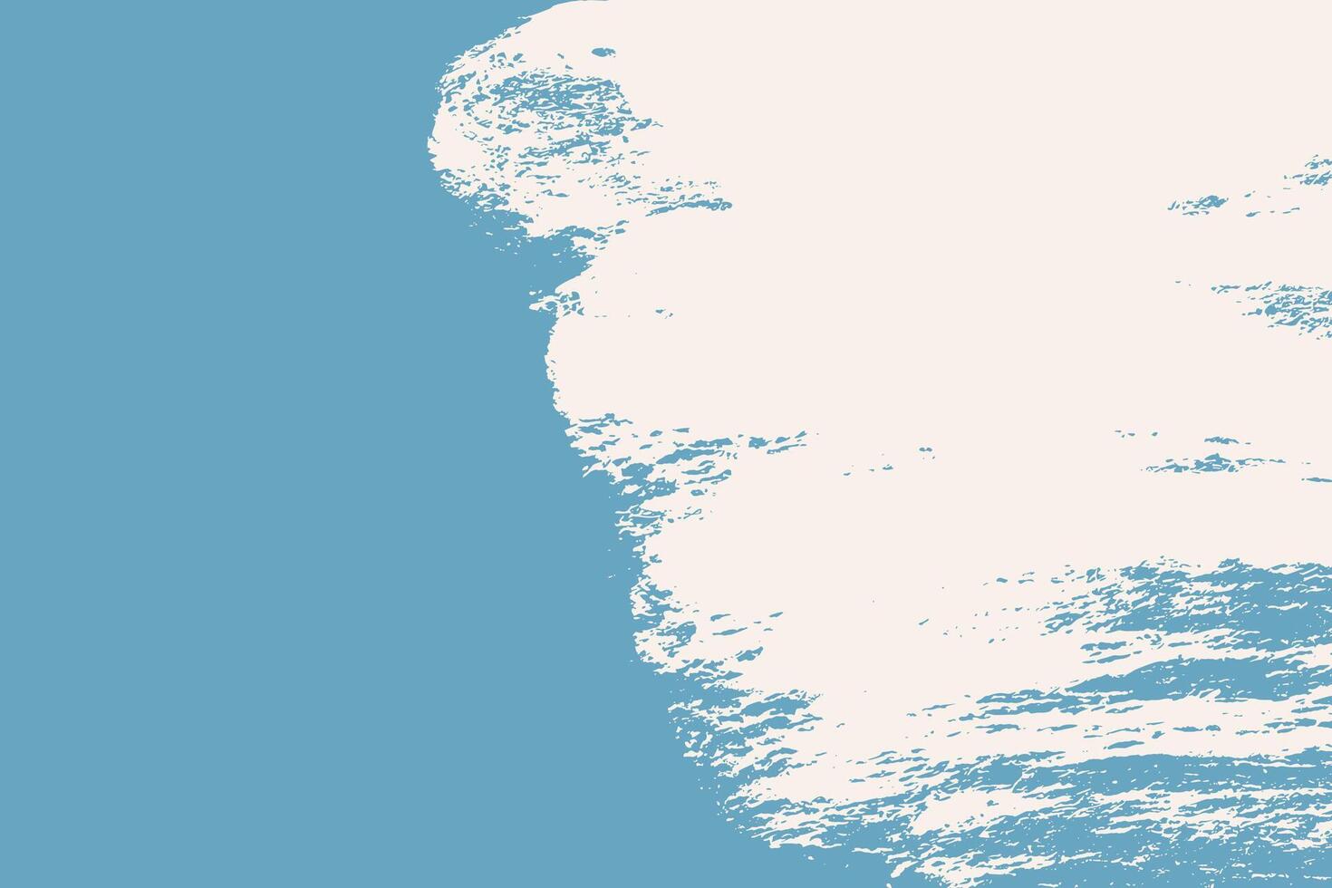 Grunge bold paint brush background. Grunge paint smear texture, banner template with space for text for presentations, cover, ad, website, poster, card. Blue and white design vector