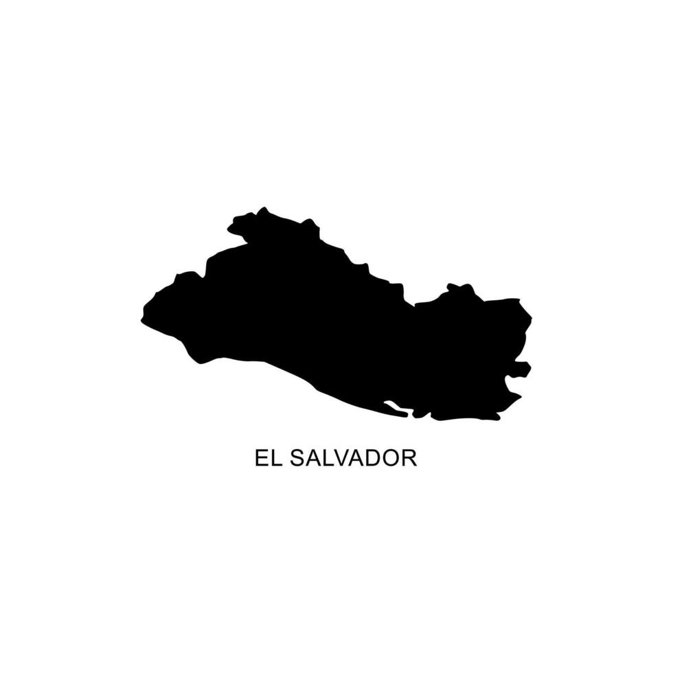 El Salvador map icon stock image vector