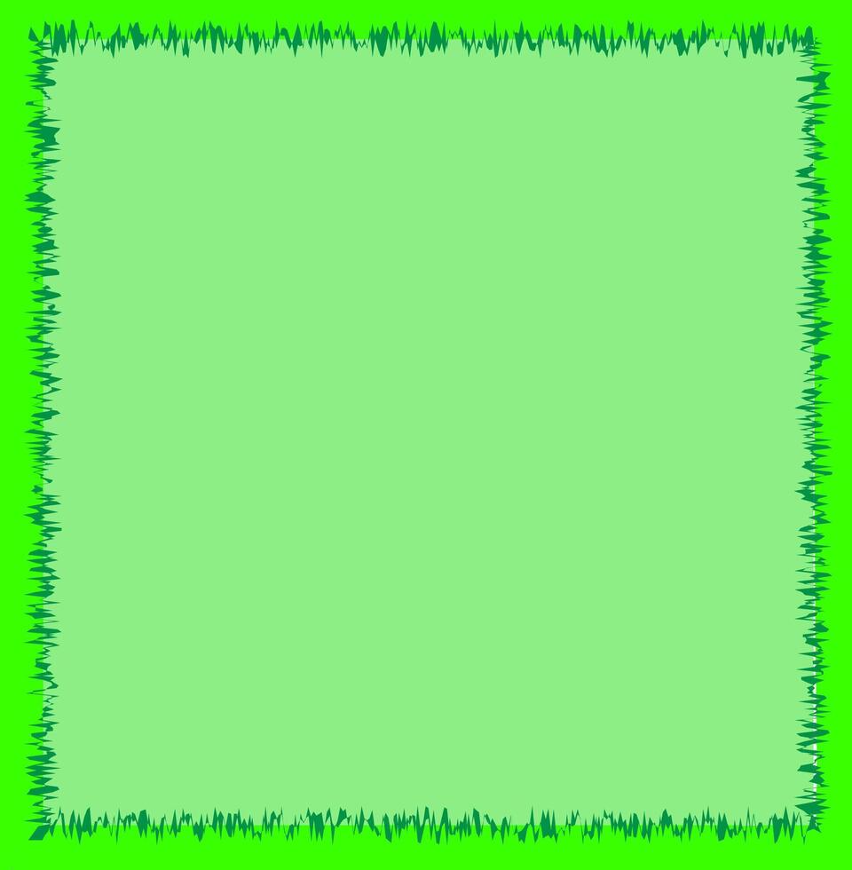 Square frame on a green summer background for an inscription and a photo vector