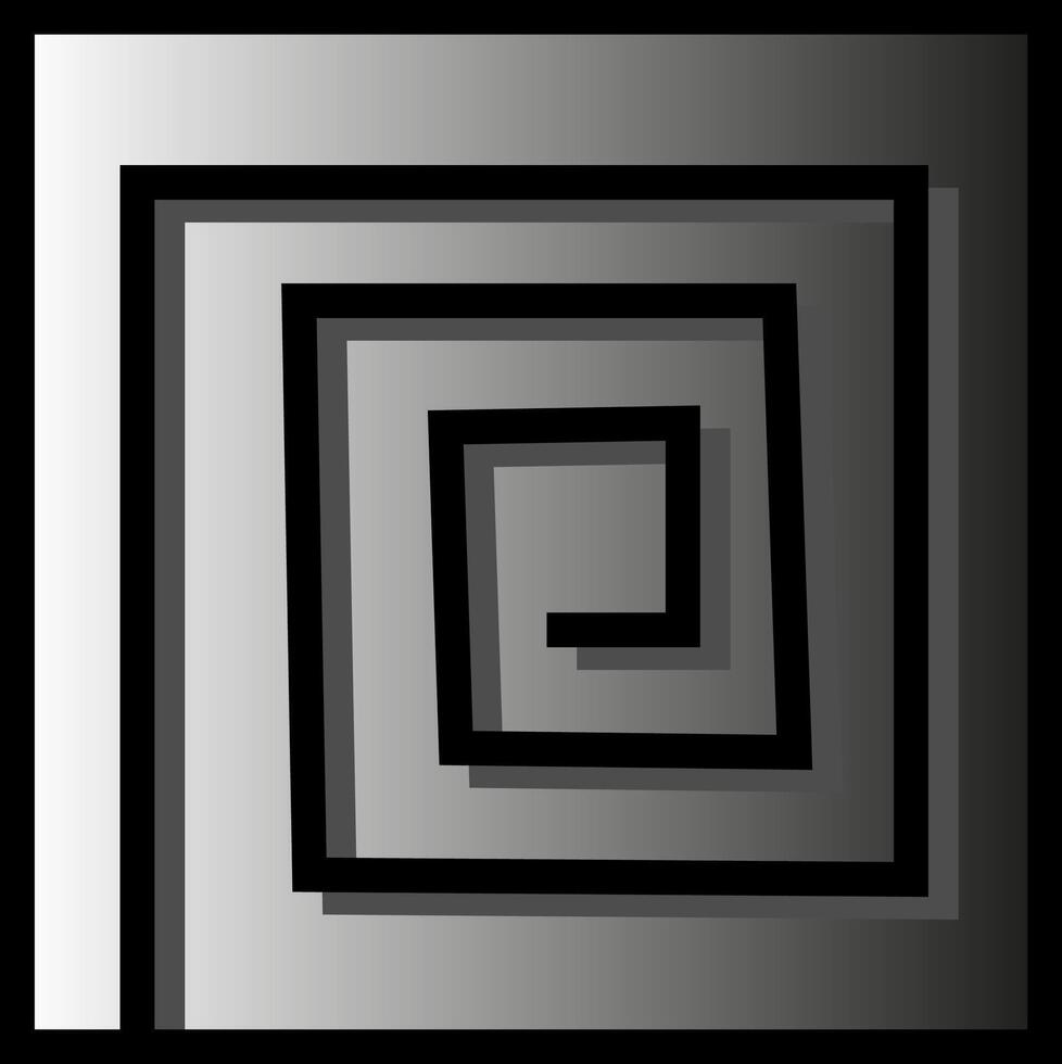 Abstract gray monochrome background with black geometric pattern vector