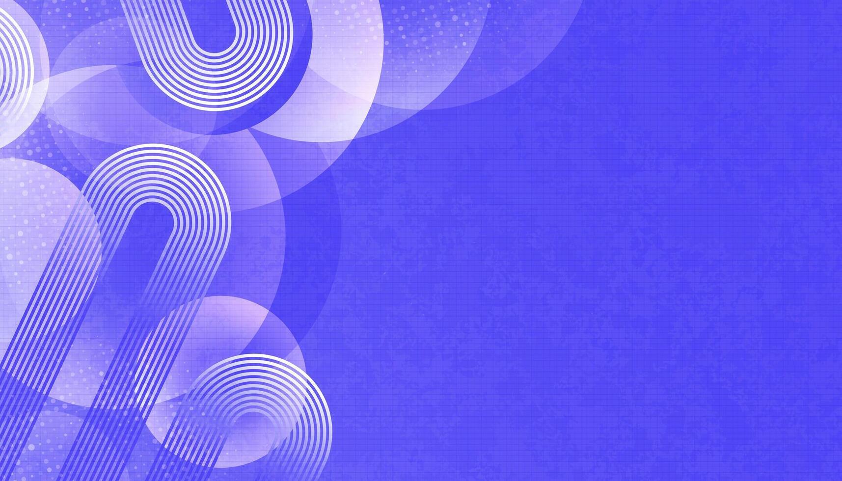 Minimalist Abstract Background in Purple Gradient. Creative Banner with Geometric Circle Shapes vector