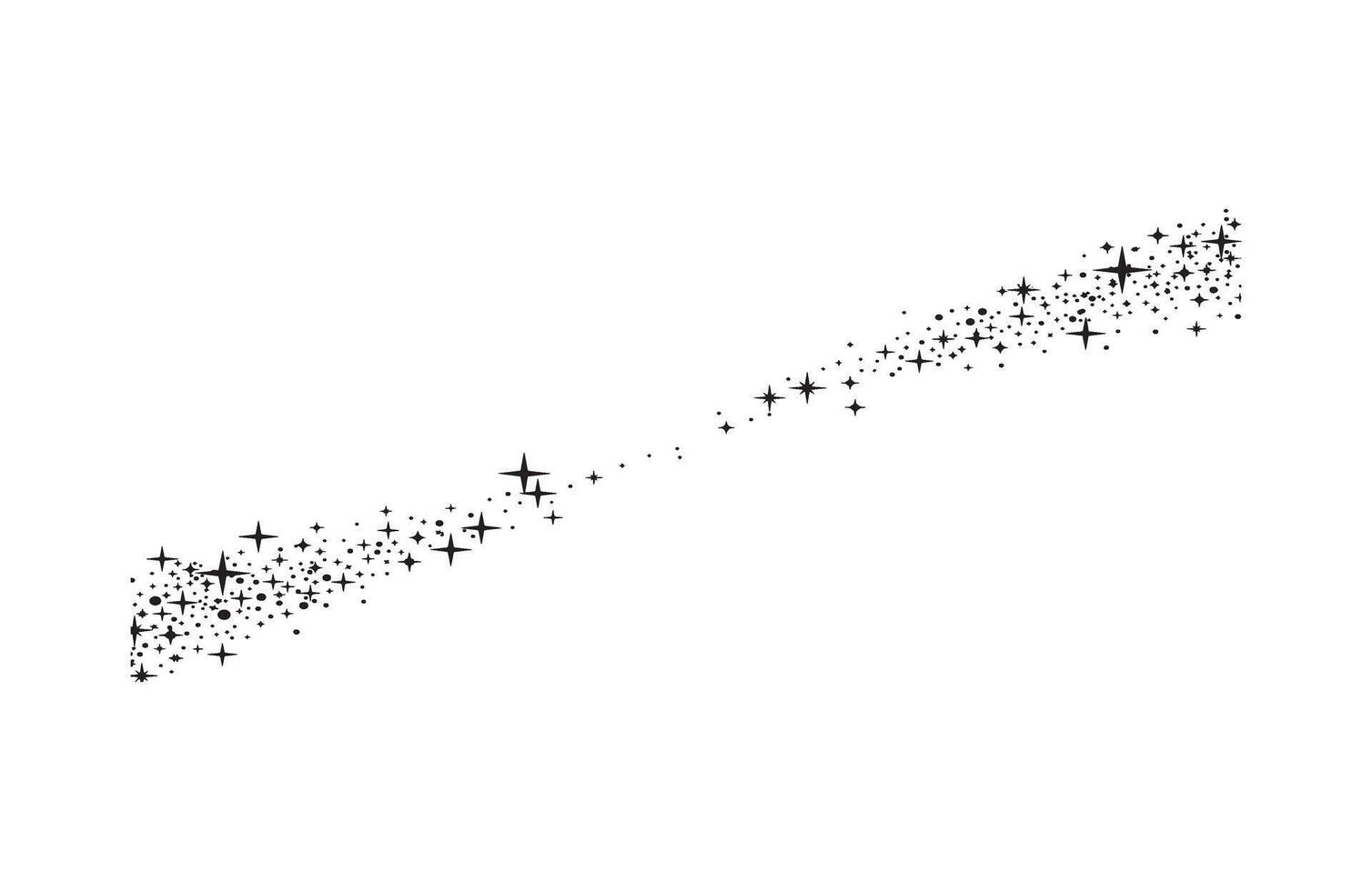 Vivid Shooting Starry Sprinkle Trail vector