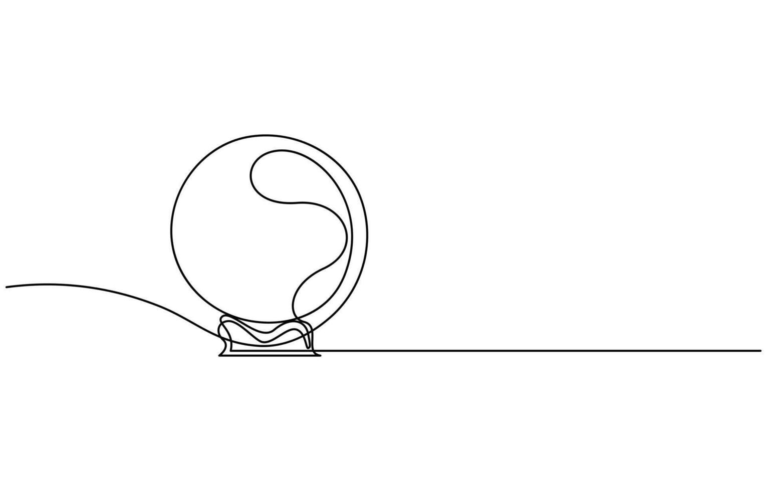 Mafic glass globe for concept predict fortune teller vector
