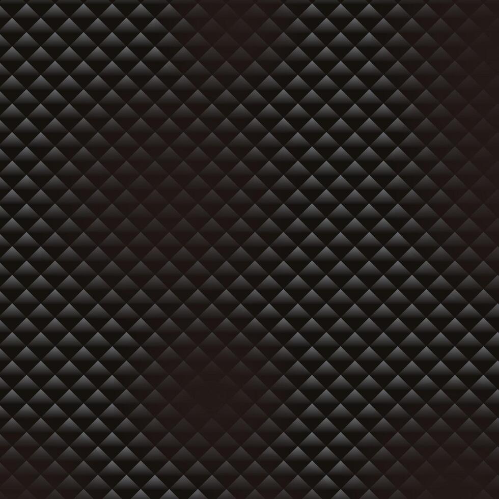 Black Quilted Leather Texture. Luxurious Diamond Pattern Background vector