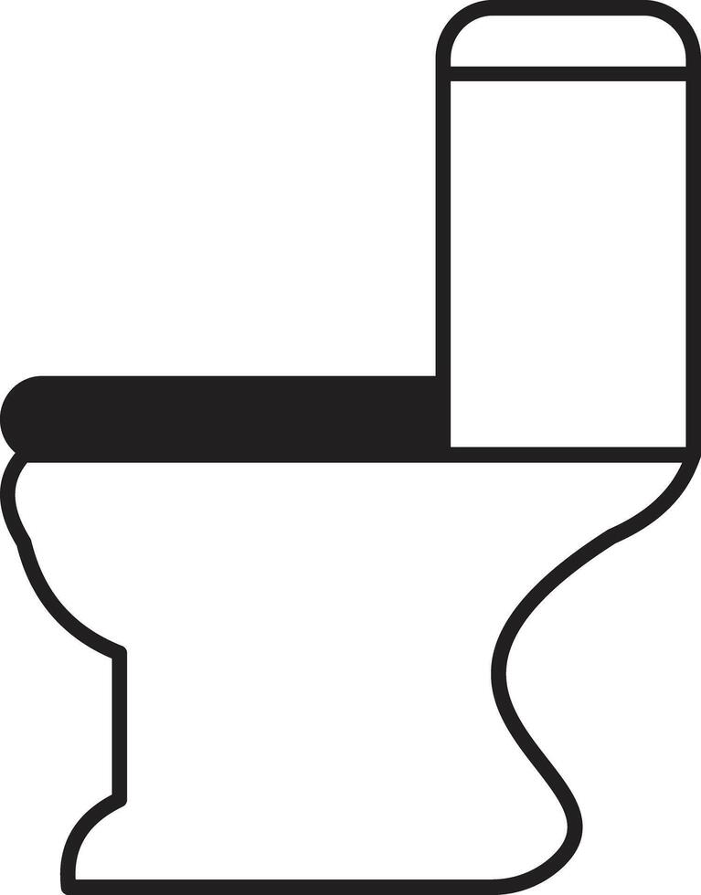 Toilet sign icon, stock illustration, flat design vector