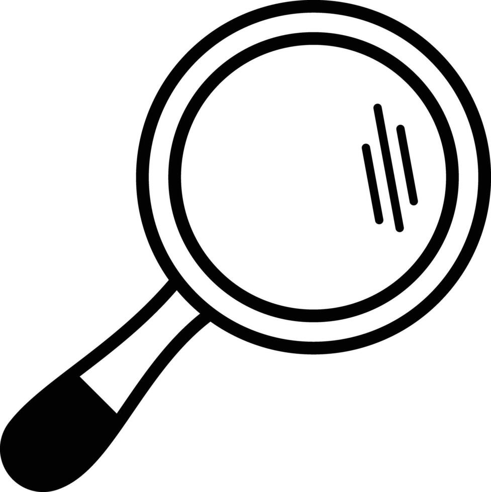 Hand Mirror icon. Thin Line Icon Illustration Graphic Design. isolated on white background. trendy style. illustration vector