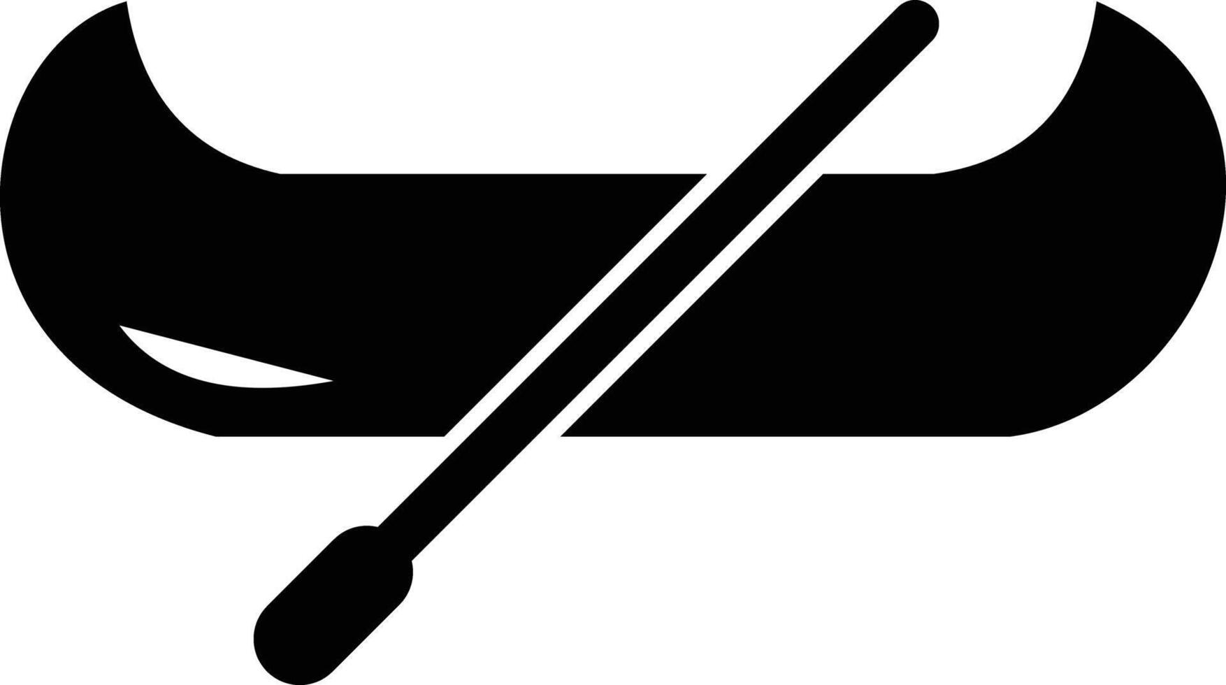 Paddle boat icon. kayak icon in trendy style. black design vector